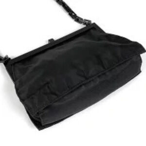 Prada clasp black chain bag nero closure shoulder